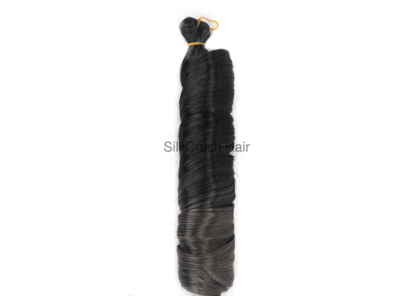 French Curl Braiding Hair - Icy (1BTGREY2)