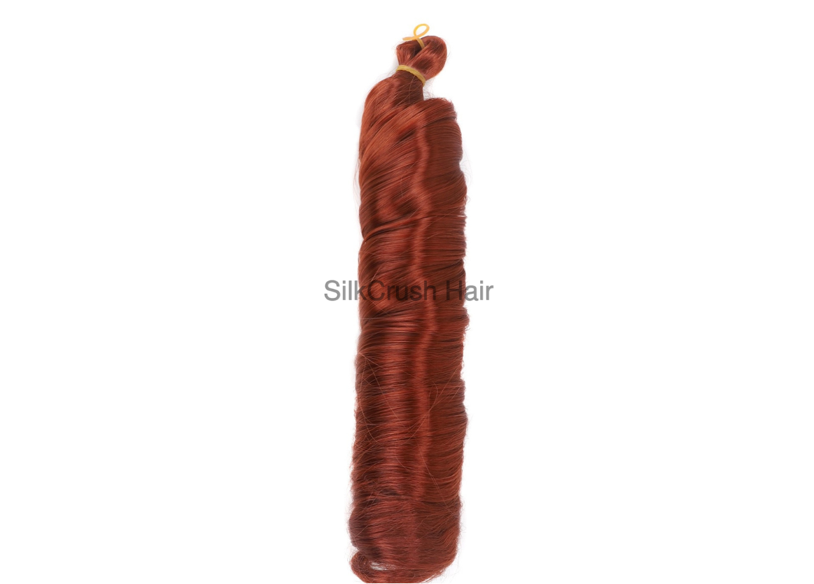 French Curl Braiding Hair - Copper (#350)